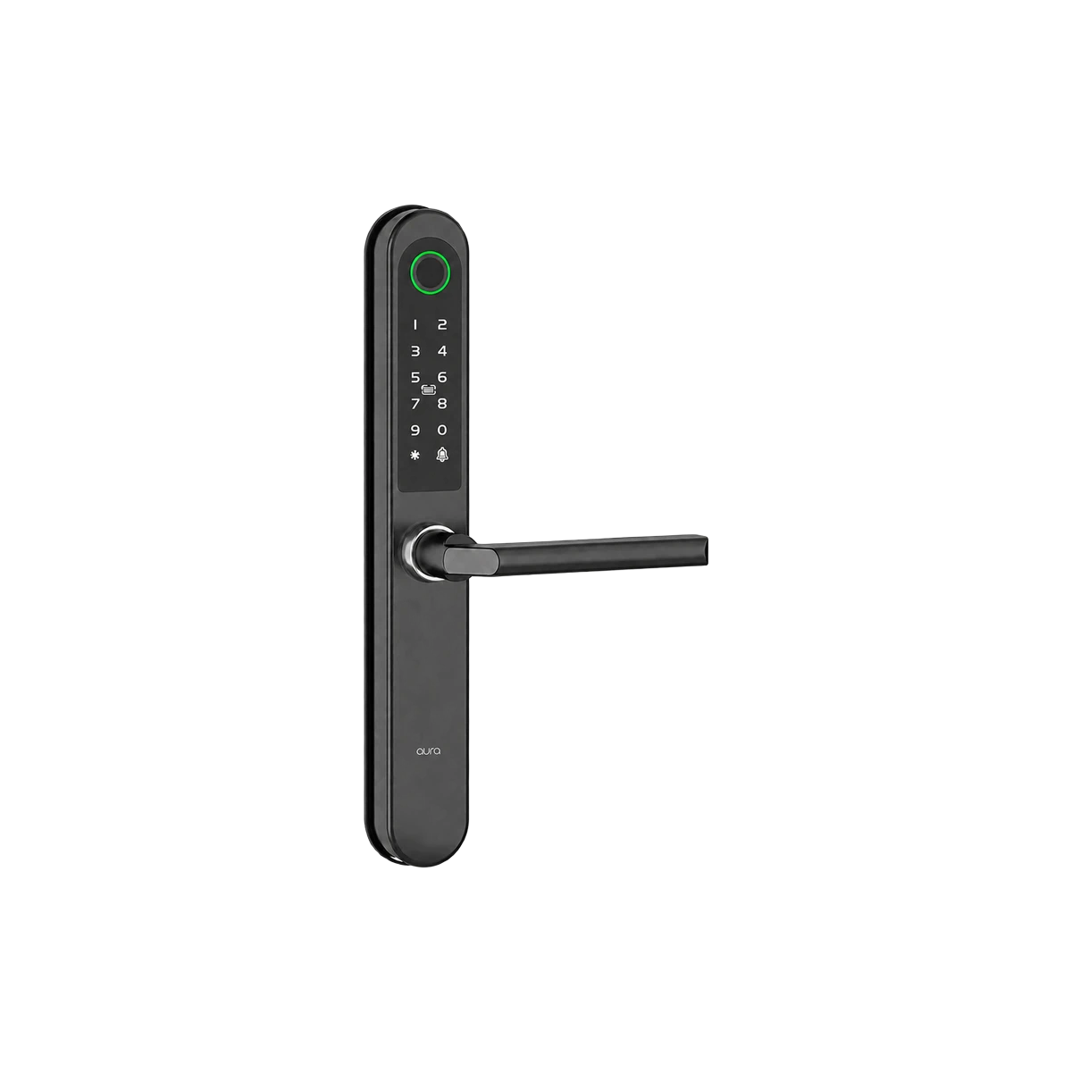 Slim smart lock for aluminium doors